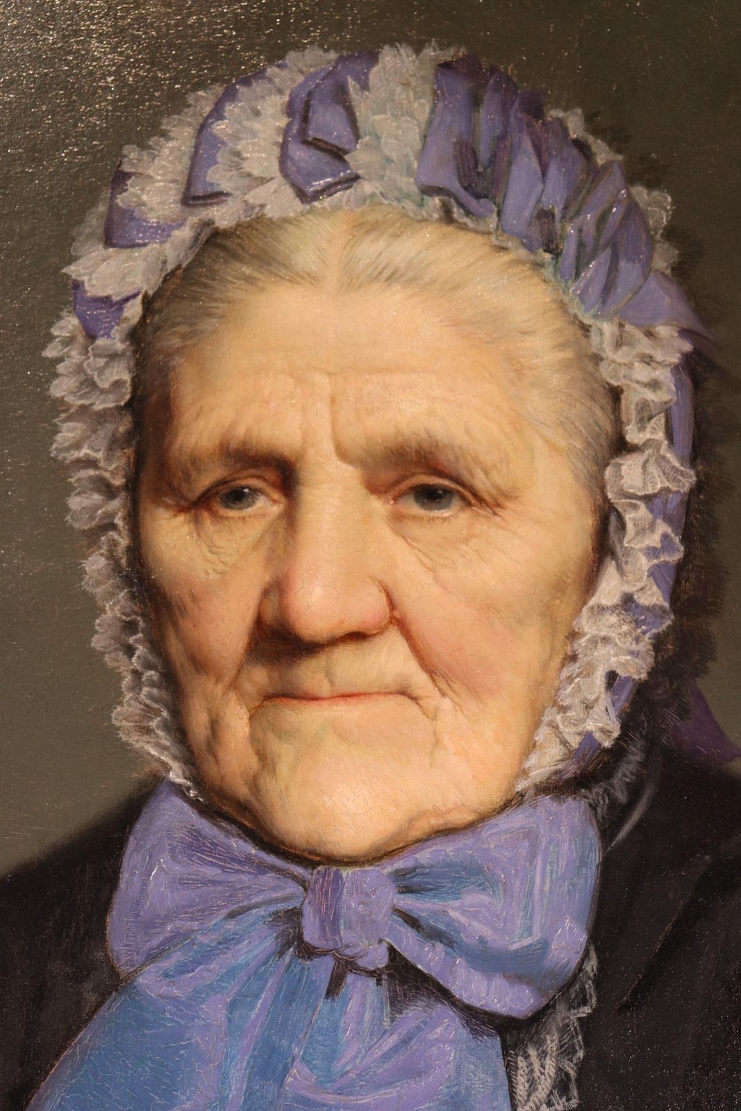 Antique Expressive Portrait Of A Belgian Lady , Signed Frans Dewilde 1877 (St.200) photo 606.0