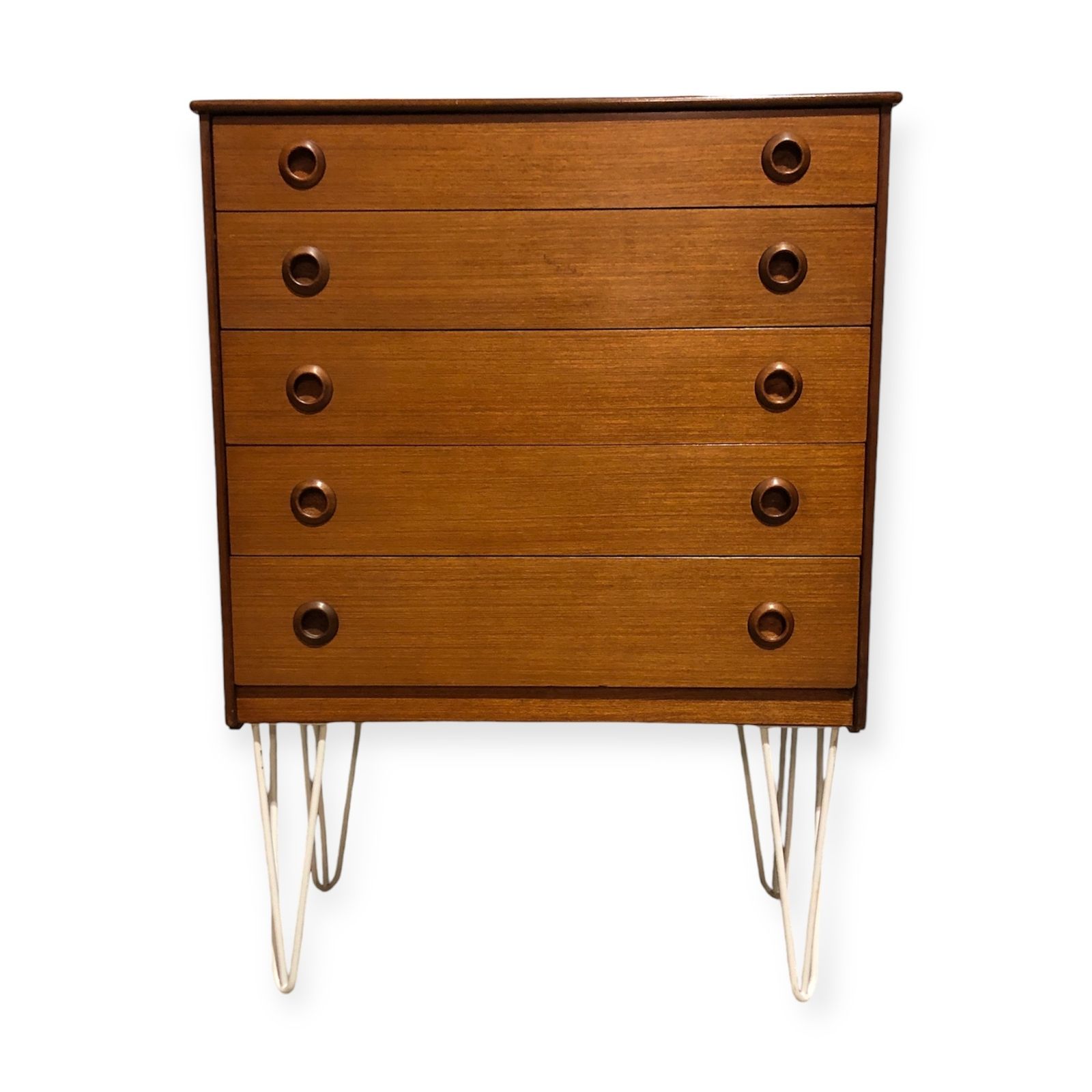 Handsome Retro Teak Chest Of Drawers photo furniture