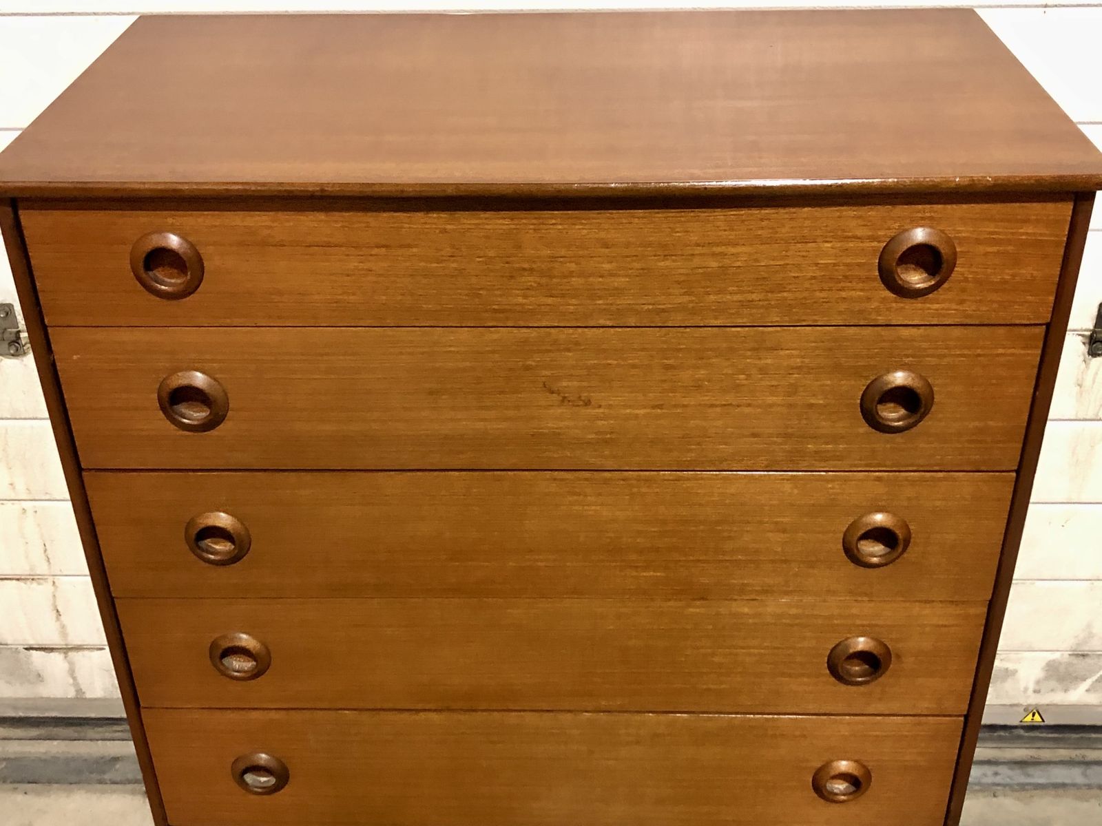 Furniture Handsome Retro Teak Chest Of Drawers photo