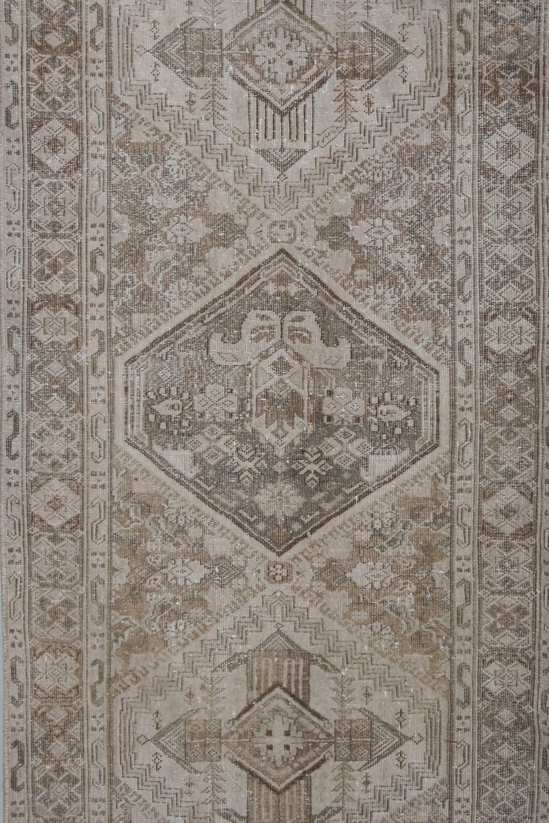 Faded Turkish Runner Rug   Designer Hallway Carpet photo for sale