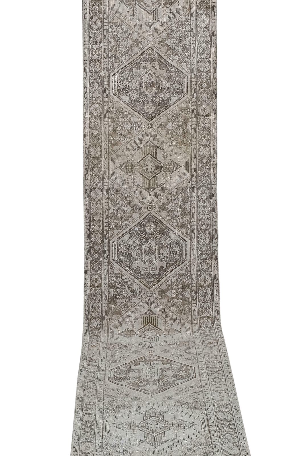 Faded Turkish Runner Rug   Designer Hallway Carpet photo 1000.0