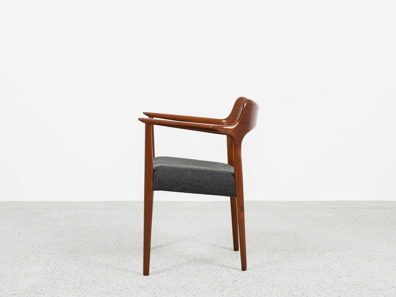 Midcentury Danish Chair With Armrests In Teak By Arne Hovmand Olsen For Mogens Kold 1960s photo Furniture