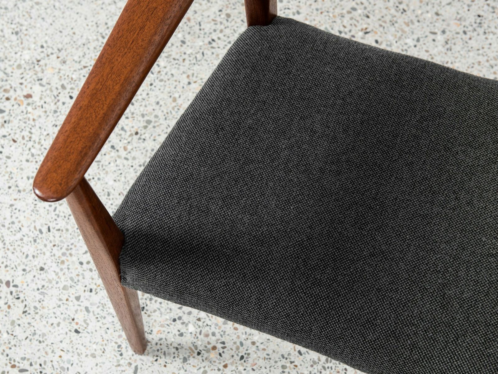 Midcentury Danish Chair With Armrests In Teak By Arne Hovmand Olsen For Mogens Kold 1960s photo vintage