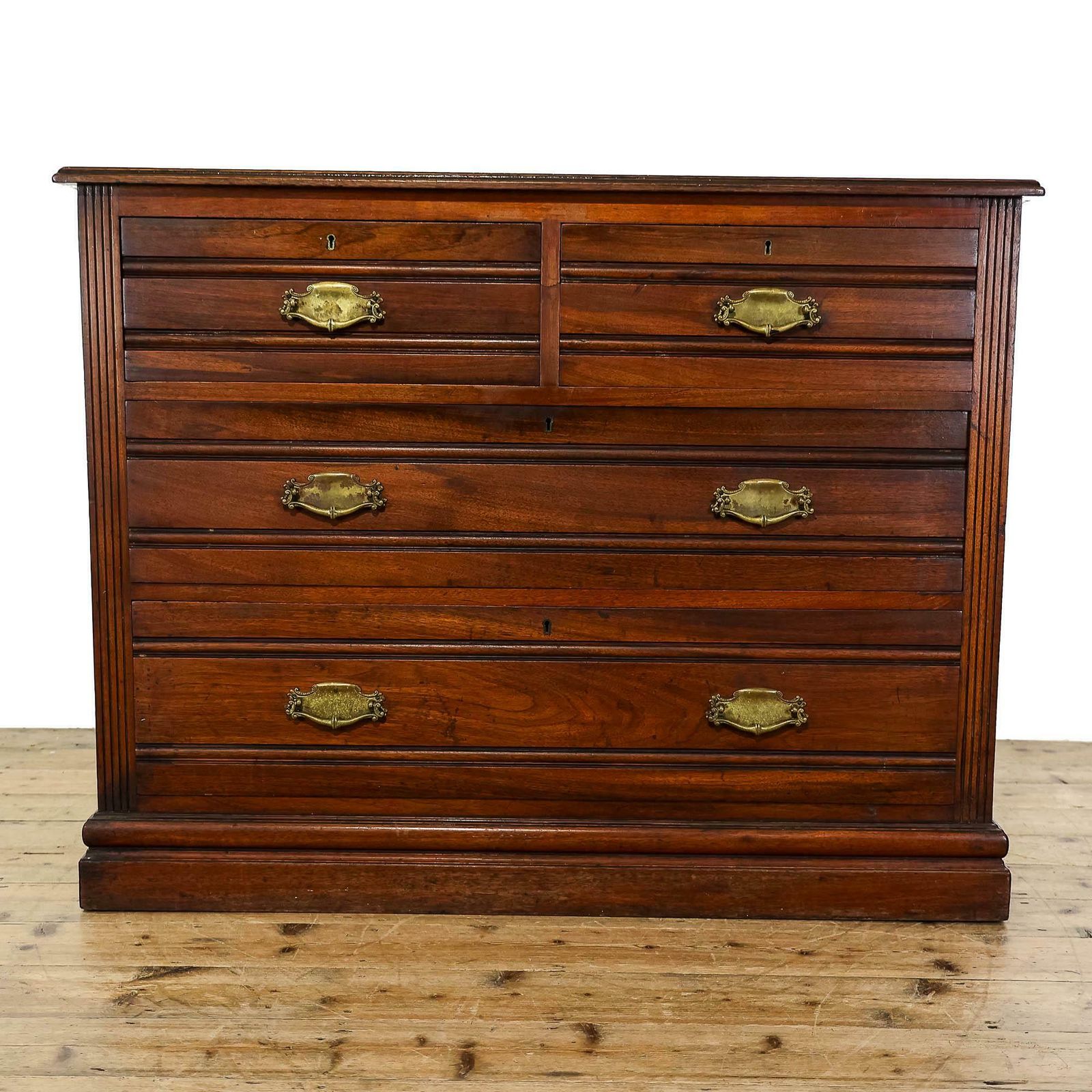 Antique Edwardian Mahogany Chest Of Drawers