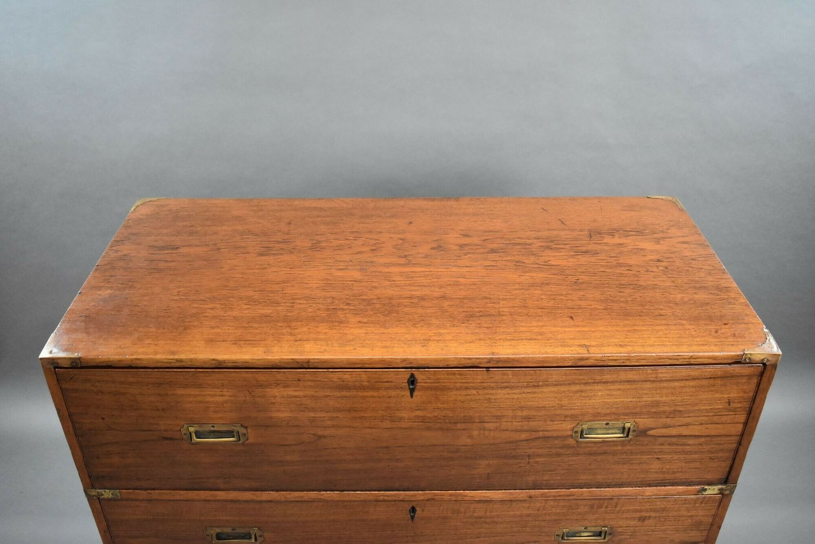 Victorian Teak Secretaire Chest photo vintage