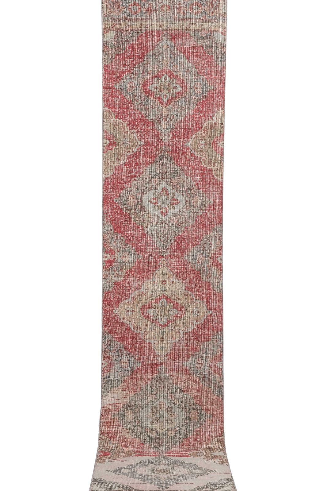 1960s Traditional Turkish Hand Knotted Vintage Long Runner Rug   Stair Carpet 2'8'' X 13'3'' photo for sale