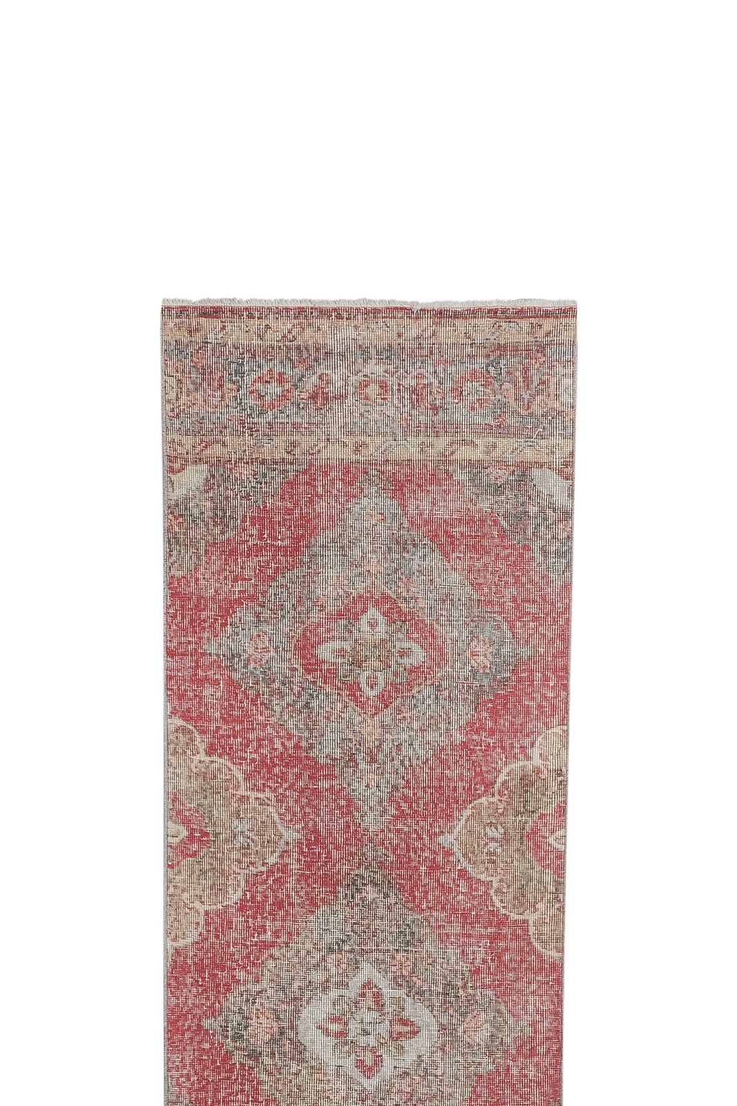 1960s Traditional Turkish Hand Knotted Vintage Long Runner Rug   Stair Carpet 2'8'' X 13'3'' photo Textiles