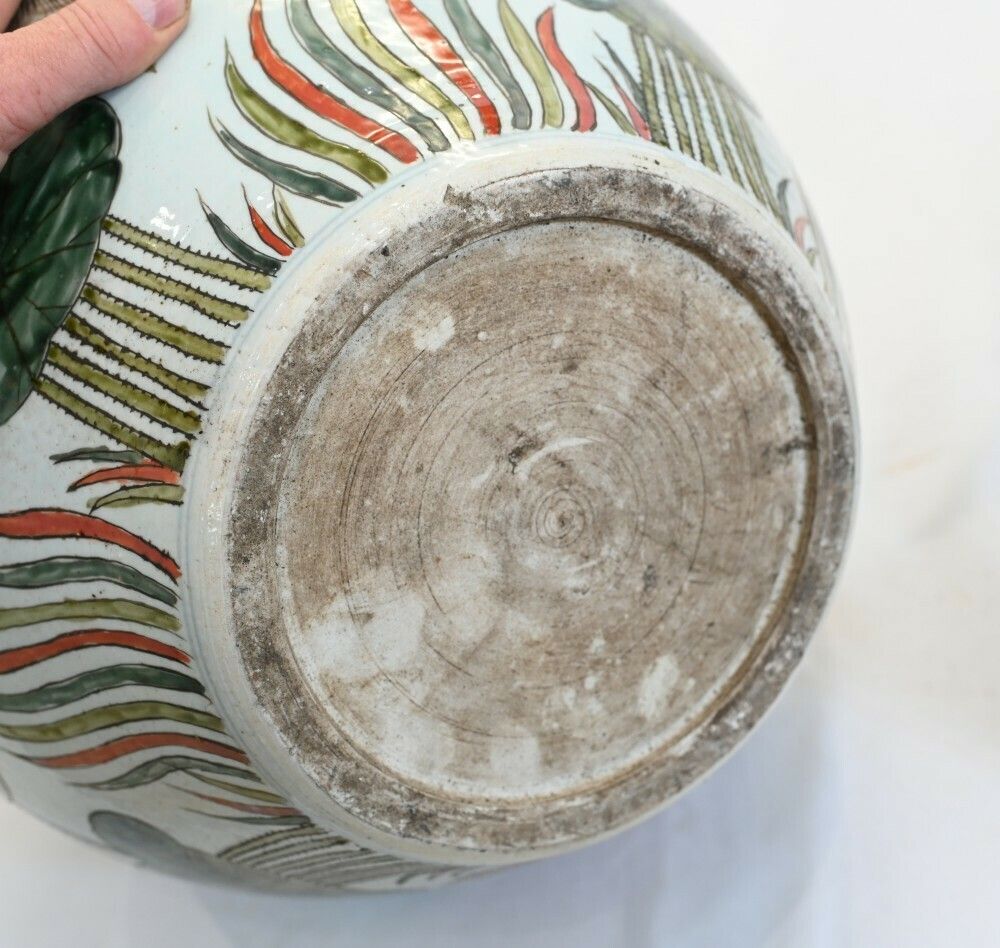 Chinese Porcelain Temple Vase Ming Urn Goldfish photo 650.0