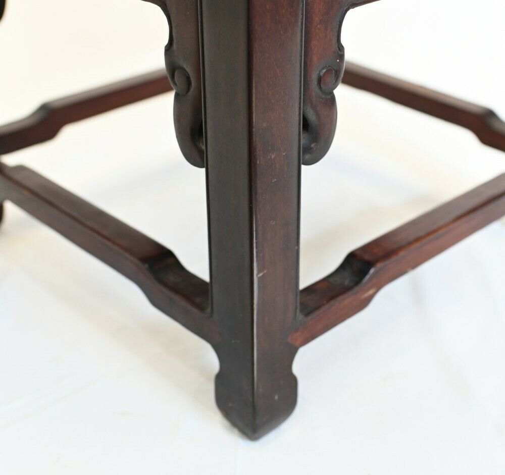Chinese Hardwood Pedestal Stand Table 1930 photo 450.0