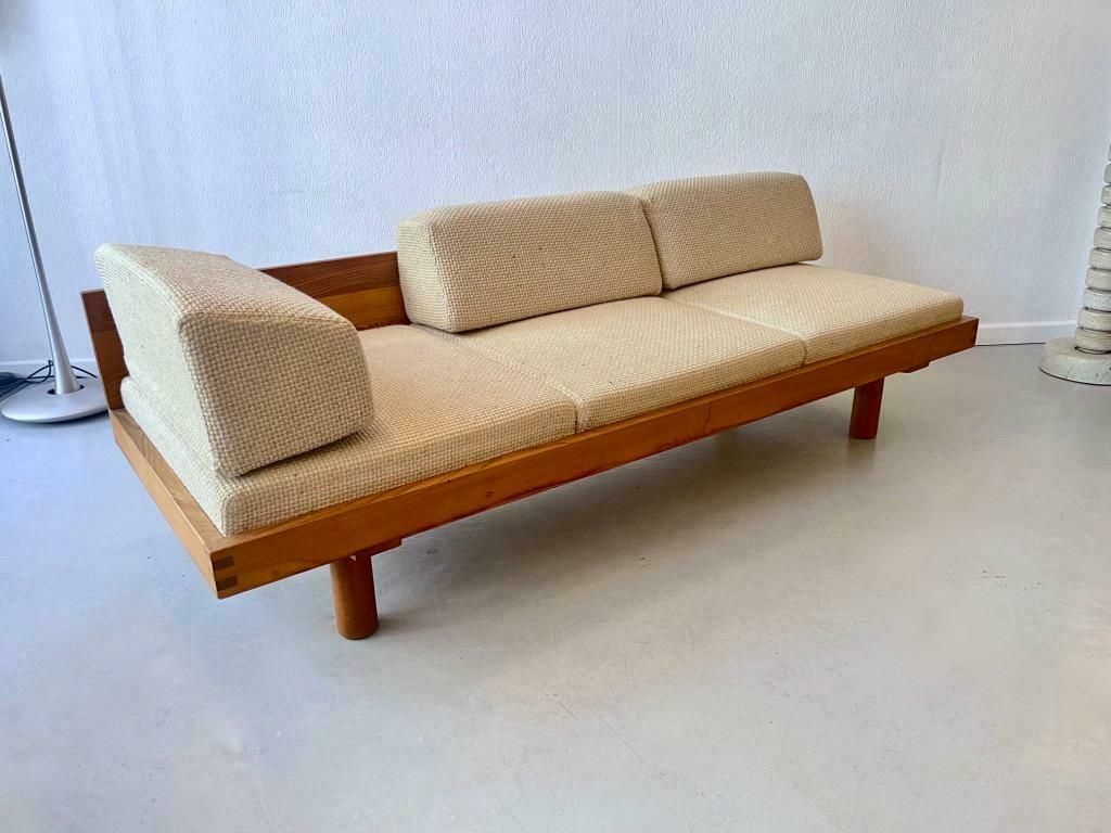 French Elm Daybed / Bench L09 By Pierre Chapo, France 1960 photo furniture