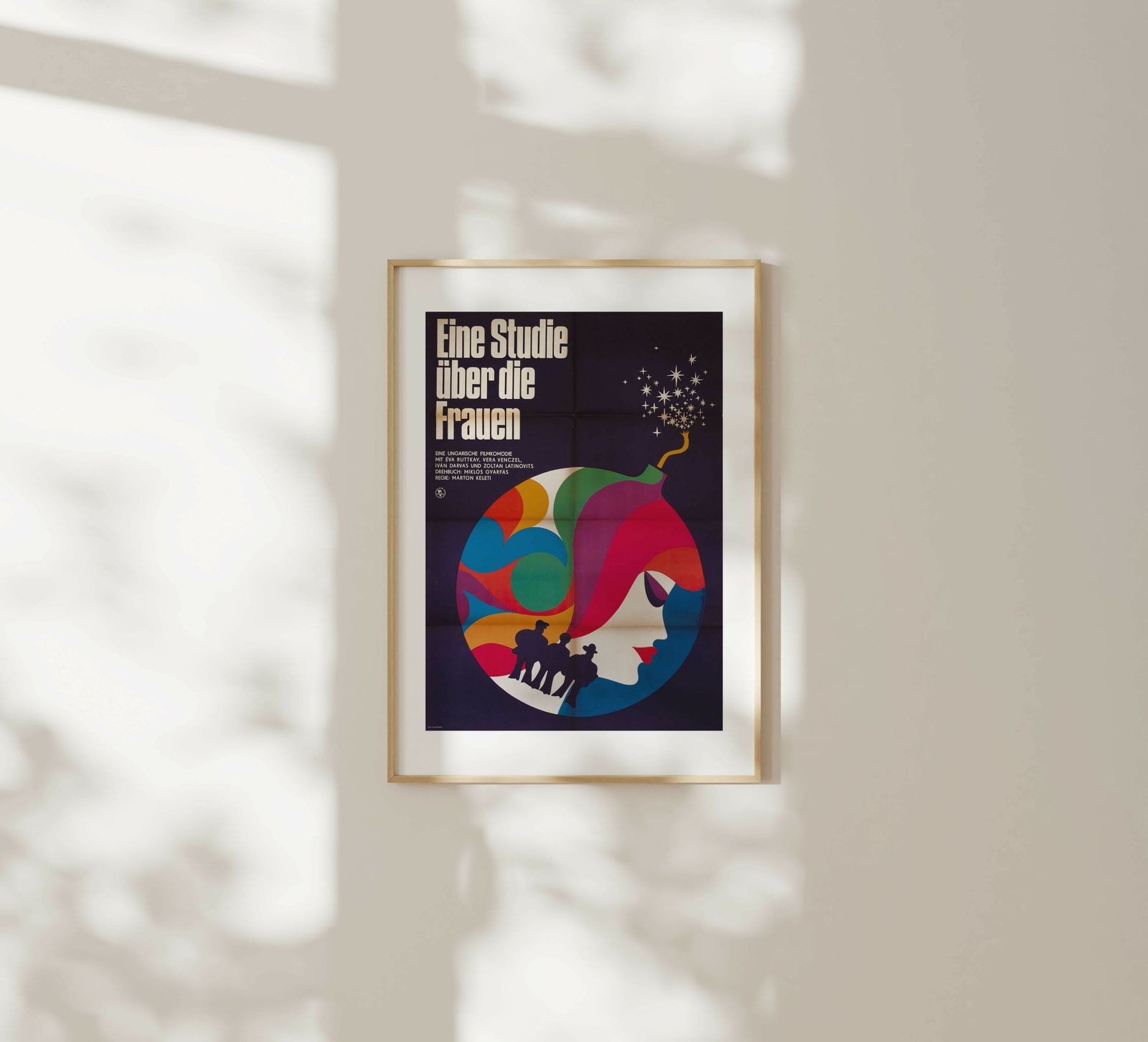 A Study Of Women   Original East Germany Poster | 1968 photo furniture