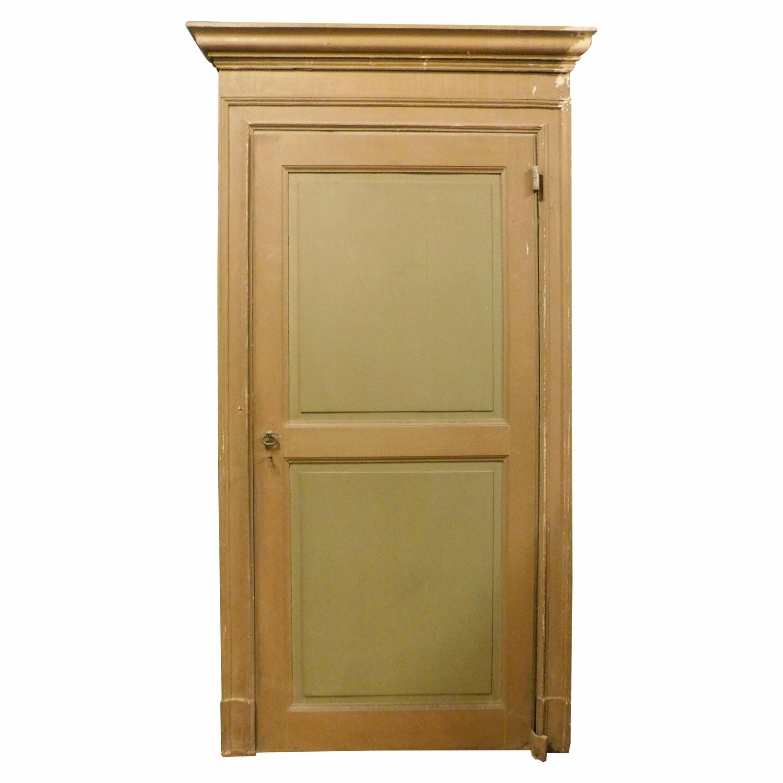 Set Of 4 Interior Doors In Lacquered Wood Complete With Frame, Italy