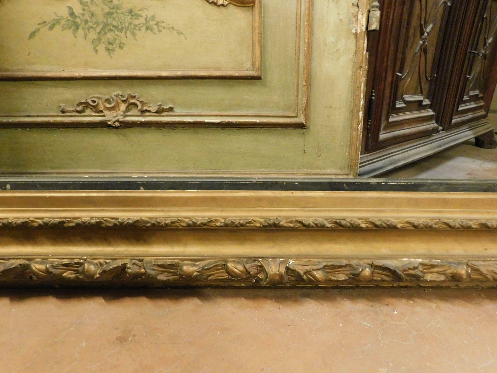 Large Papier Mâché Frame, For A Picture Or Mirror, Very Rich, Italy photo 2127.0