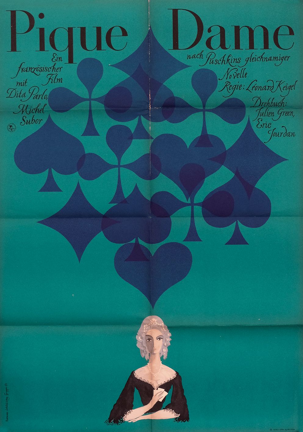 The Queen Of Spades   Original East Germany Poster | 1966