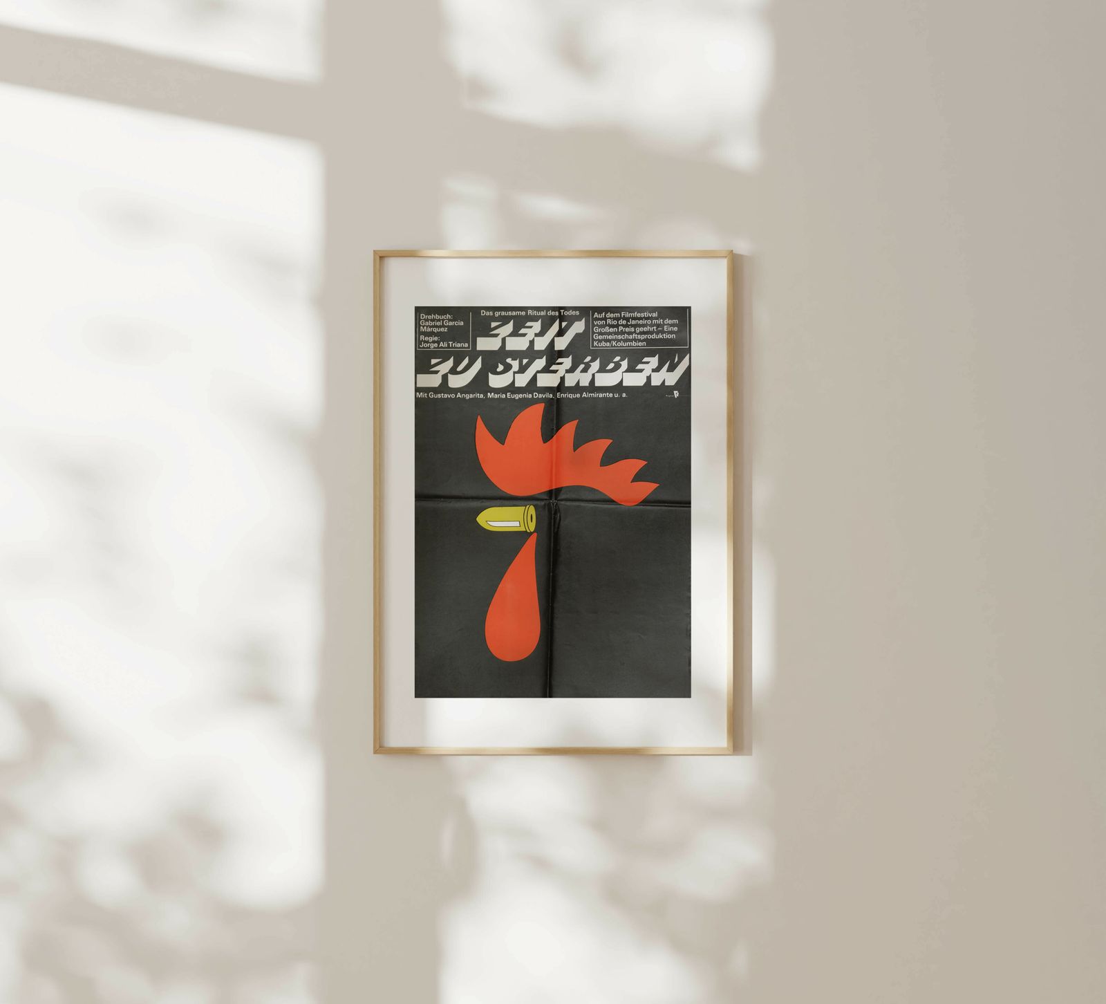 Time To Die   Original East Germany Poster | 1985 photo furniture