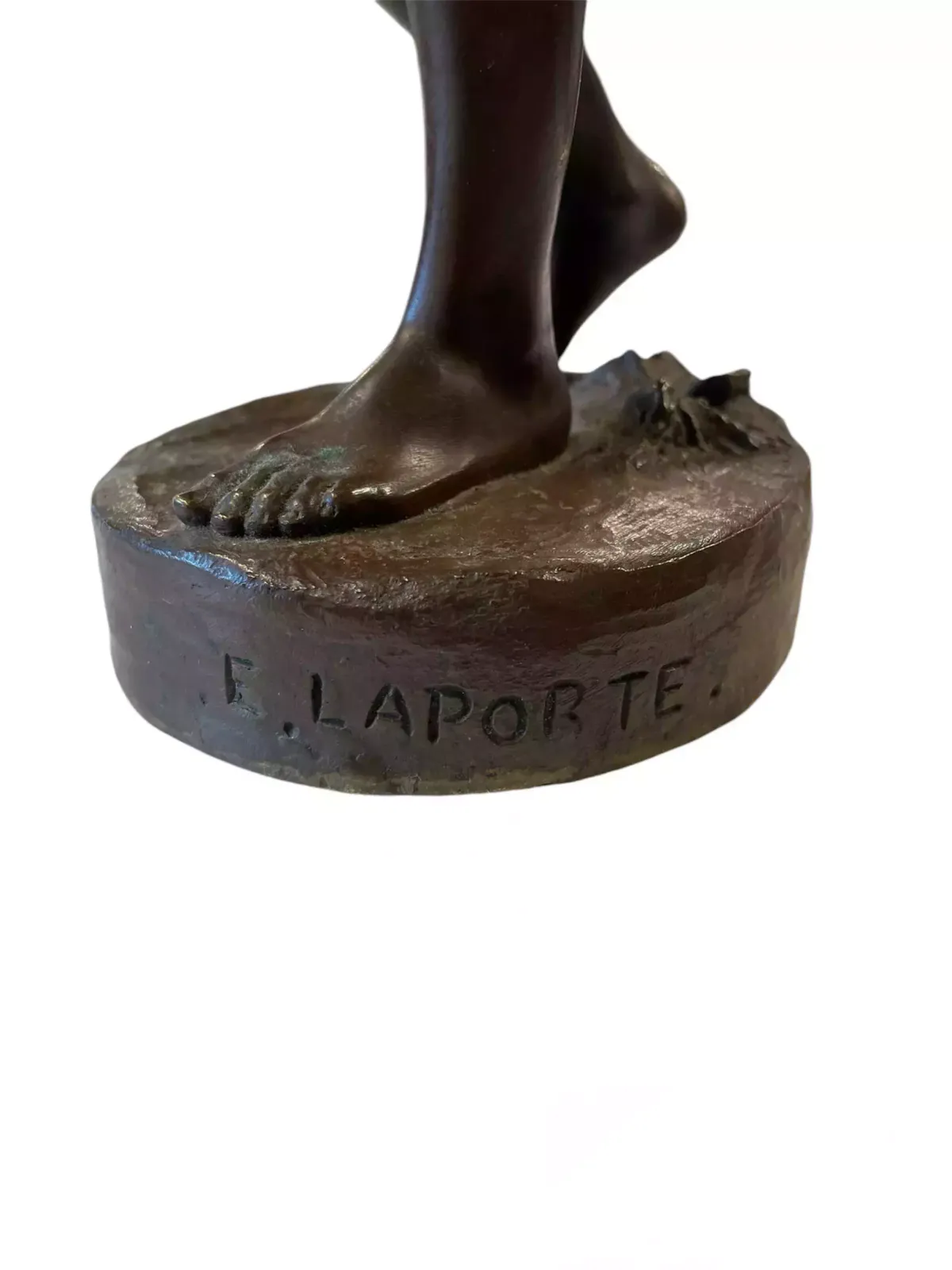 Emile Laporte (1858 1907) & Siot Paris Bronze Figure Of A Boy With Cross photo furniture