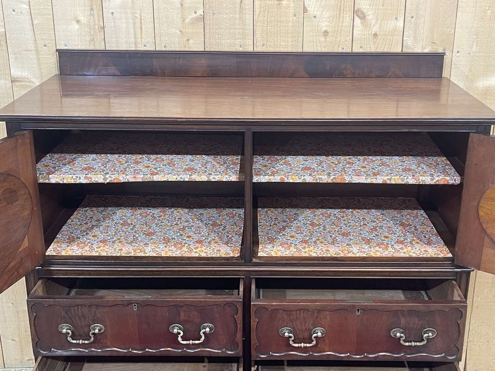 English Mahogany Chest Of Drawers From The 1950s photo Furniture