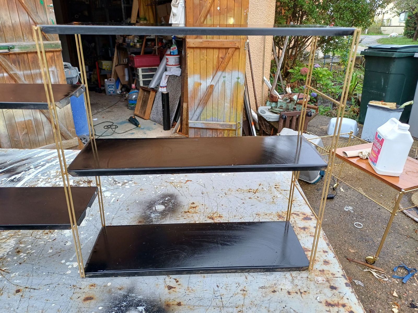 photo for sale Pair Of String Tomado Shelves From The 1960s