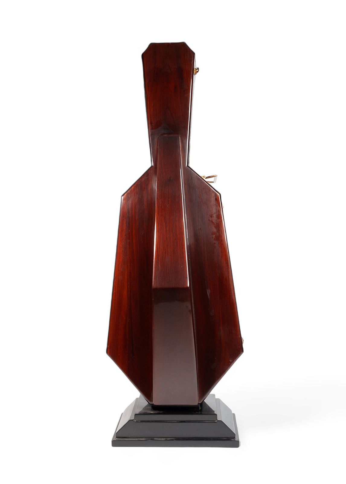 photo furniture 1930s Art Déco Wooden Cello Case Liquor Cabinet/Dry Bar With Shelves And Base, France
