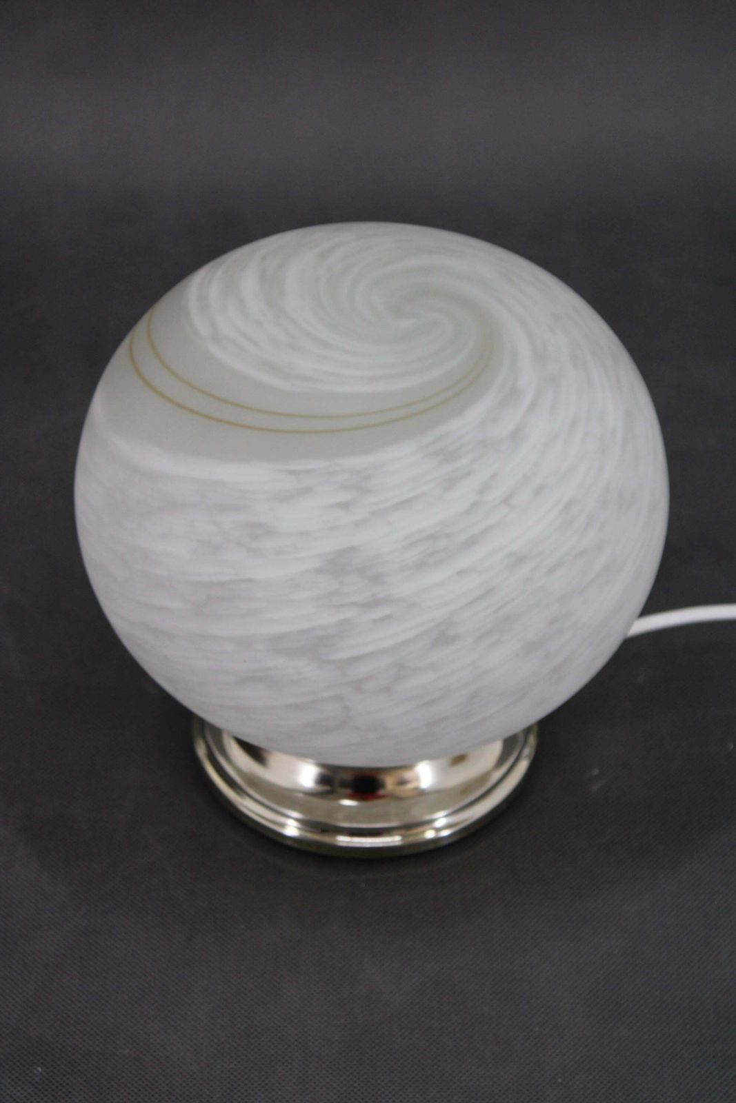 1970s Glass Globe "Venice Hand Made Glass "Table Lamp, Italy photo furniture