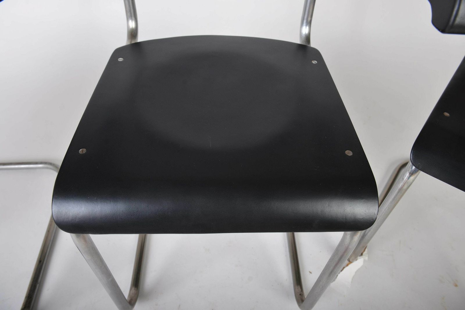Bauhaus Cantilever Armchairs Model S 43 F By Vichr 1930s Tubular Steel And Beechwood, Iconic Modernist Design photo vintage