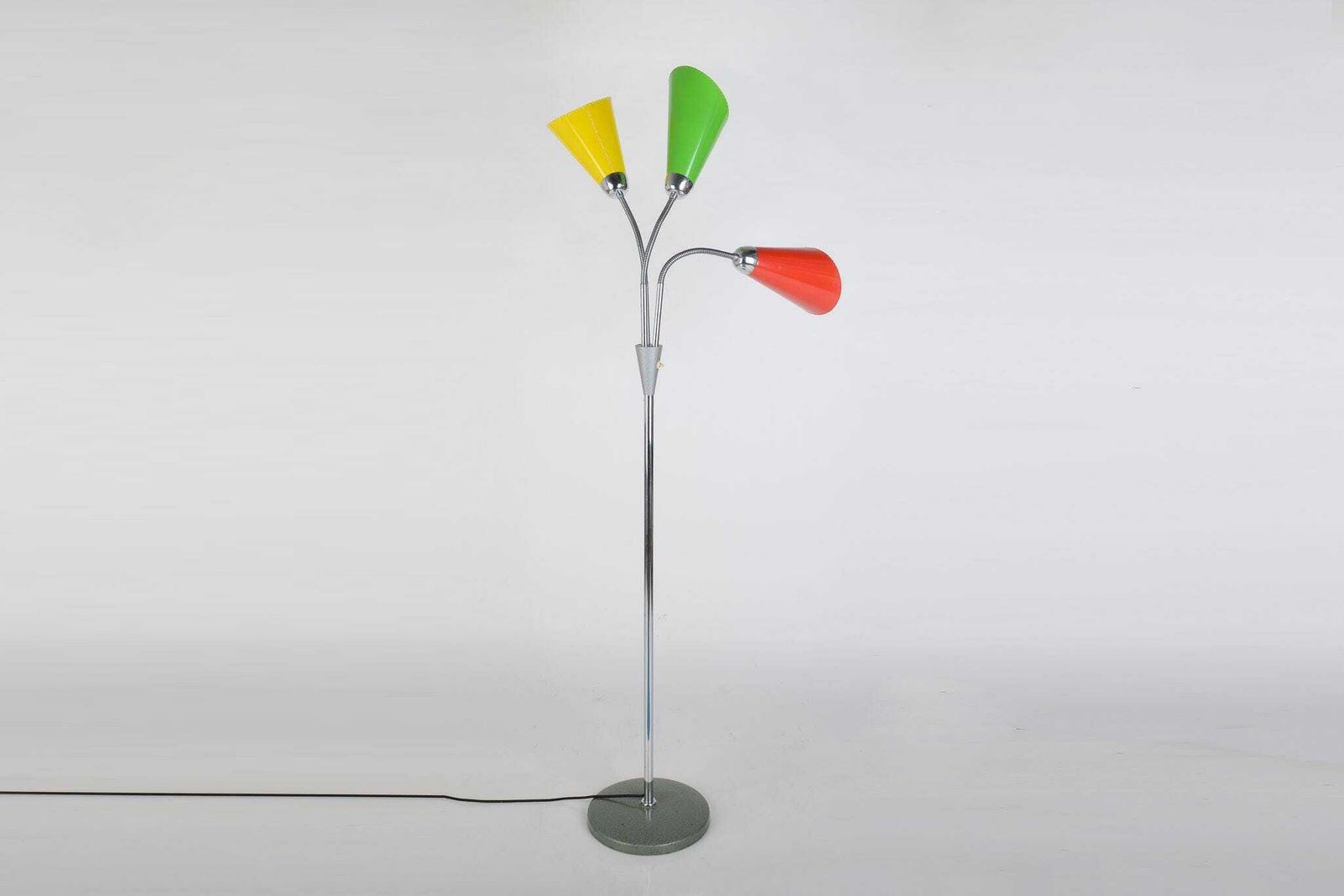 Mid Century Modern Multicolored Goosenecks Floor Lamp By Lidokov In The 1960s, Space Age Floor Lamp
