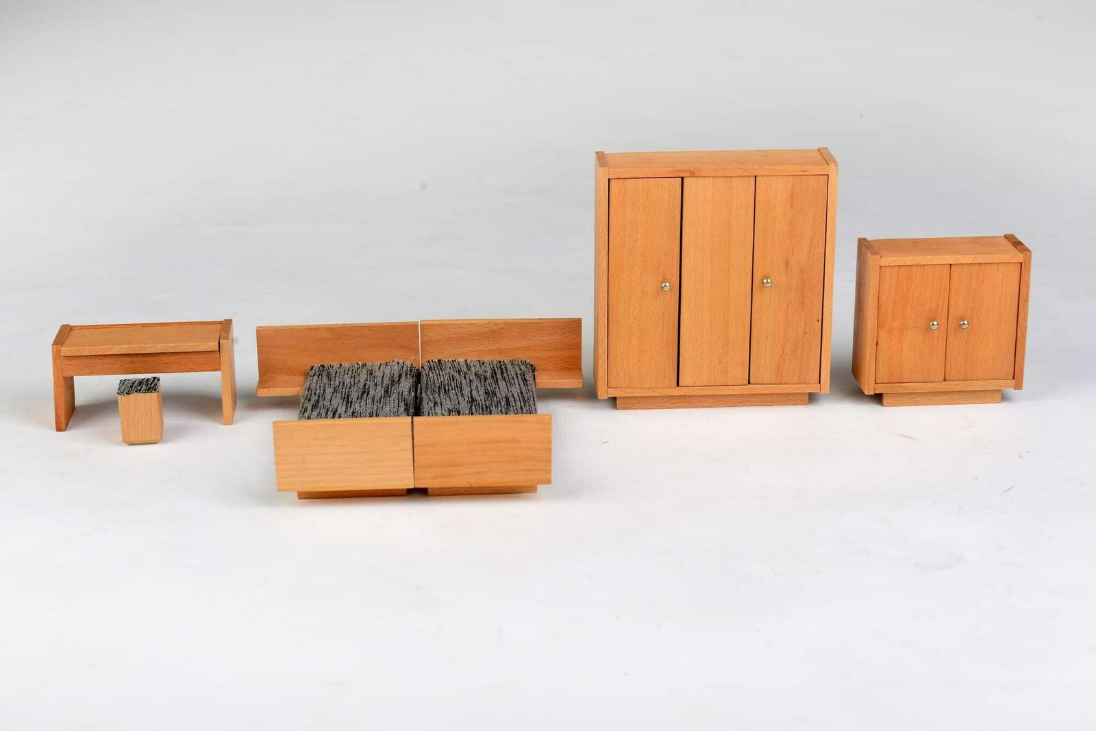Vintage Toy Furniture Bedroom, 1970s photo furniture