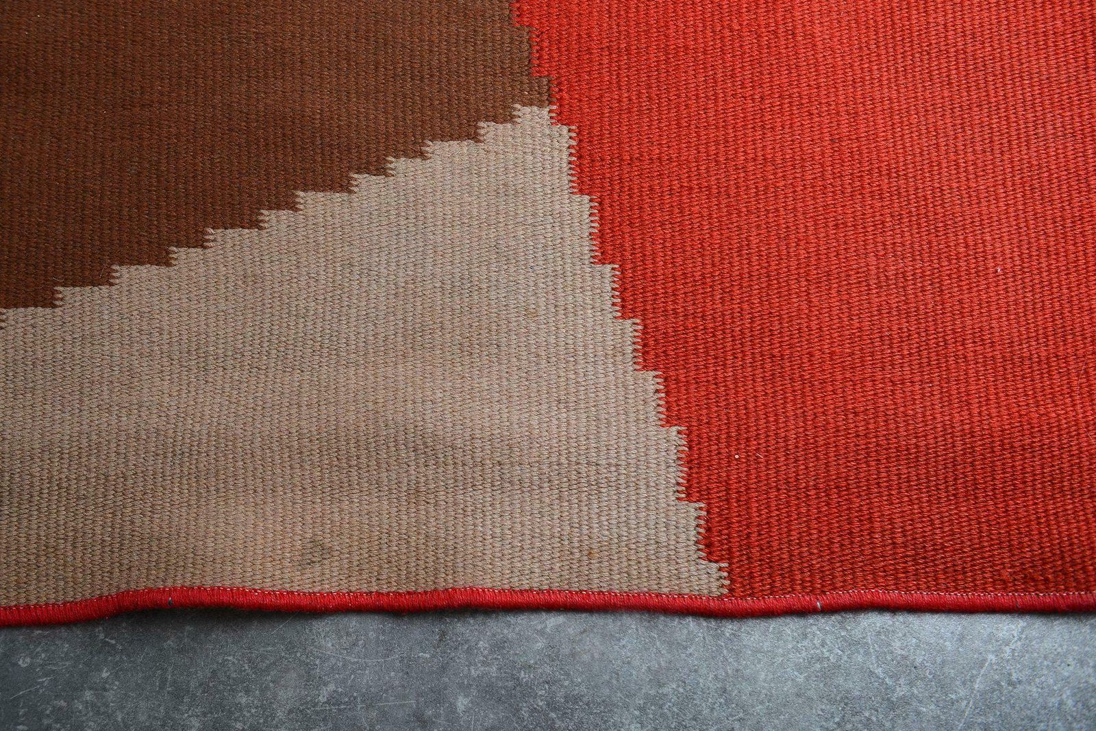Mid Century Modern Geometric Carpet By Antonin Kybal, Mid Century Modern Geometric Rug, Vintage Rug, Modernist Rug, Modernist Carpet, photo Textiles