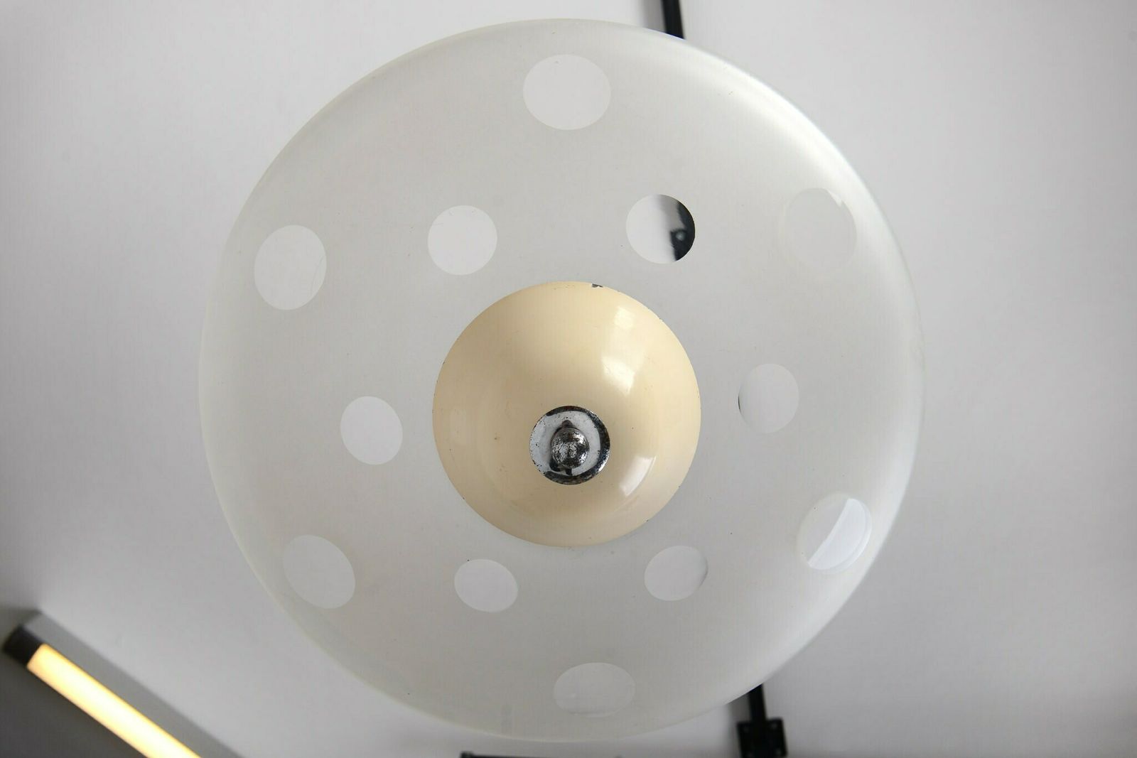 Mid Century Modern Chandelier By Napako, Mid Century Chandelier Glass. Ceiling Light, Retro Lighting. photo vinterior