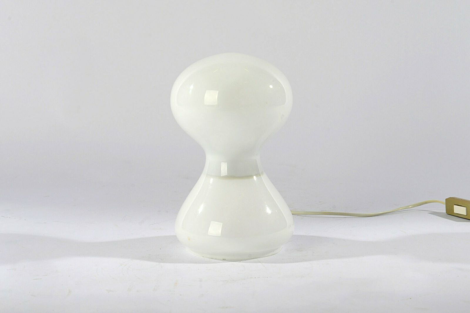 Vintage Milky Glass Desk Lamp By Ivan Jakeš, 1970s, Mid Century Glass Lamp, Opaline Glass Lamp. photo furniture
