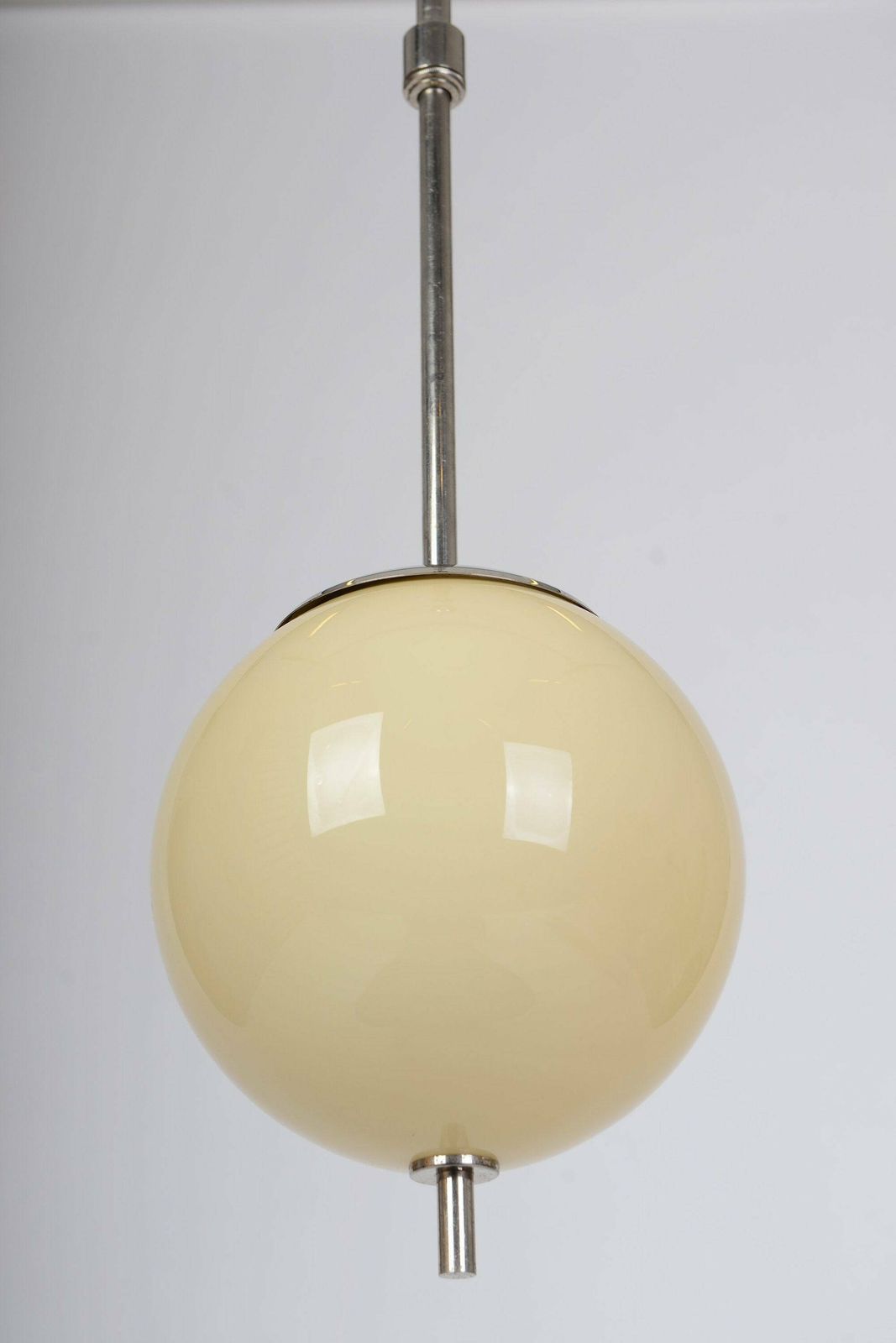 Bauhaus Functionalist Adjustable Pendant Light By Franta Anyz , Mid Century Chandelier Glass Ceiling Light, Retro Lighting photo for sale