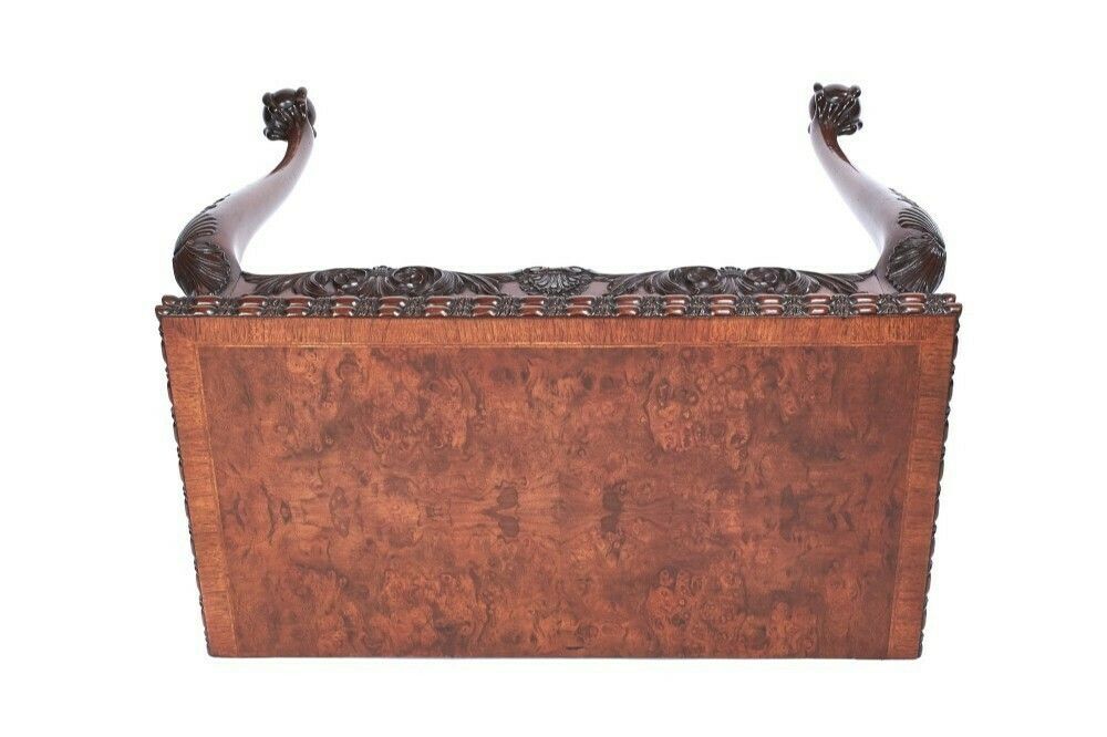 Fine Georgian Revival Walnut & Carved Irish Card Table, Circa 1900 photo furniture