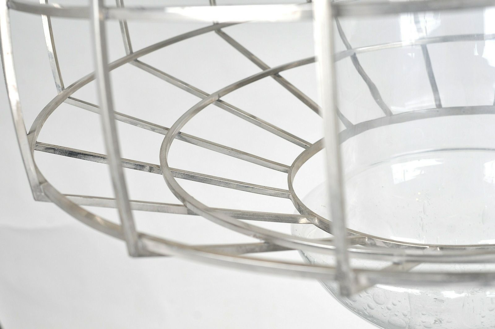 Mid Century Chandelier, Mid Century Glass Chandelier. Ceiling Light, Retro Lighting photo Lighting
