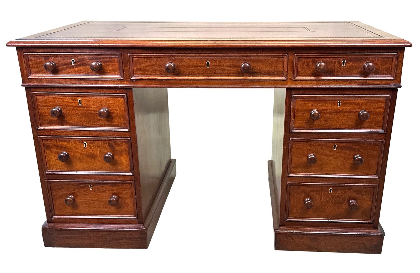 photo buy Regency Mahogany Pedestal Desk (England, Circa 1830)