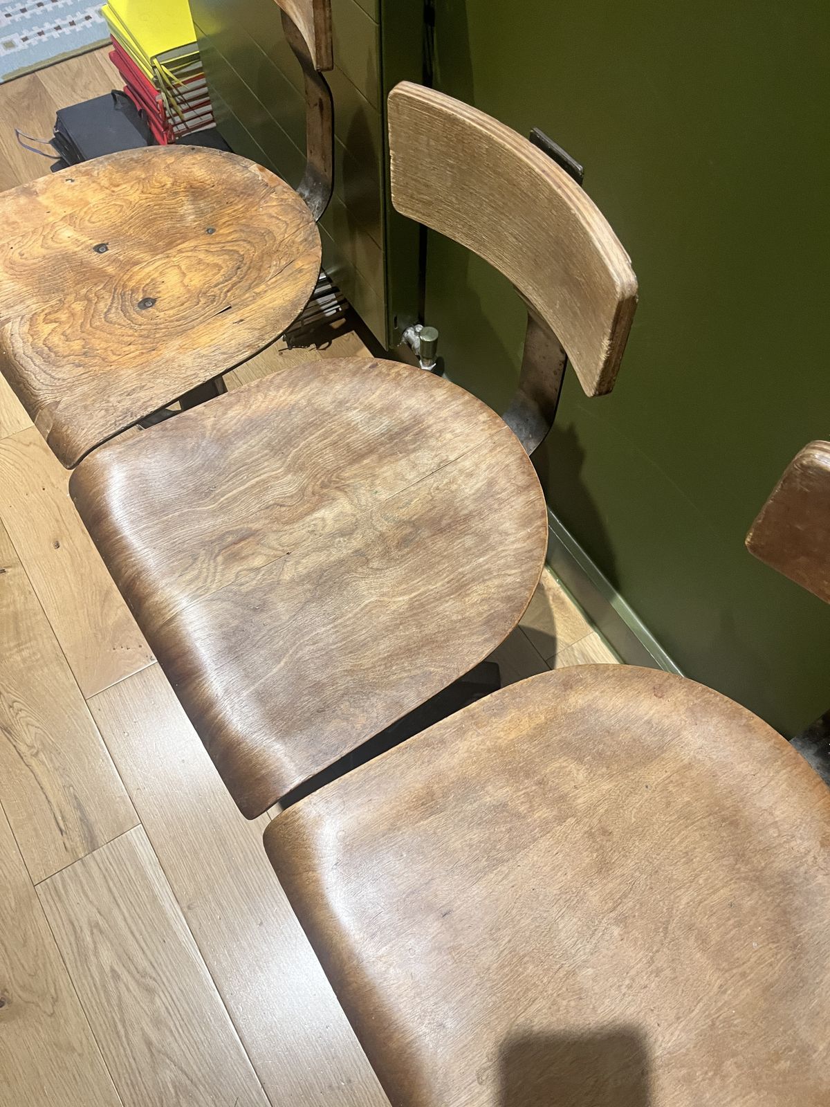 Antique Cast Iron Singer Machinist Chairs Set Of 4 photo furniture