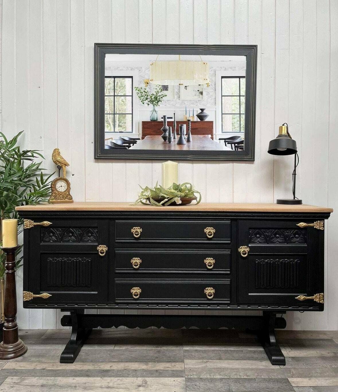 Large Sideboard Hallway Cabinet Old Charm Style