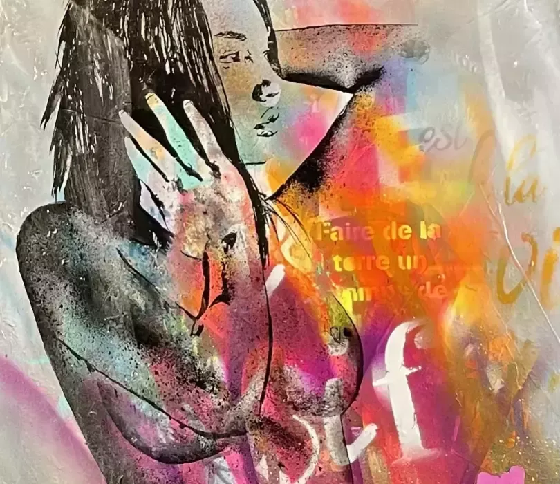 Painting Vazata By David Lurkin, 21st Century, Mixed Media photo furniture