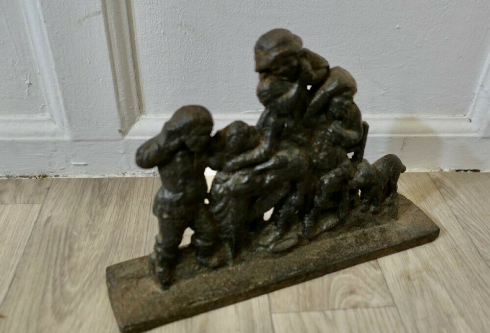 19th Century Cast Iron Door Stop, The Goose Is Dead photo Home Fixtures
