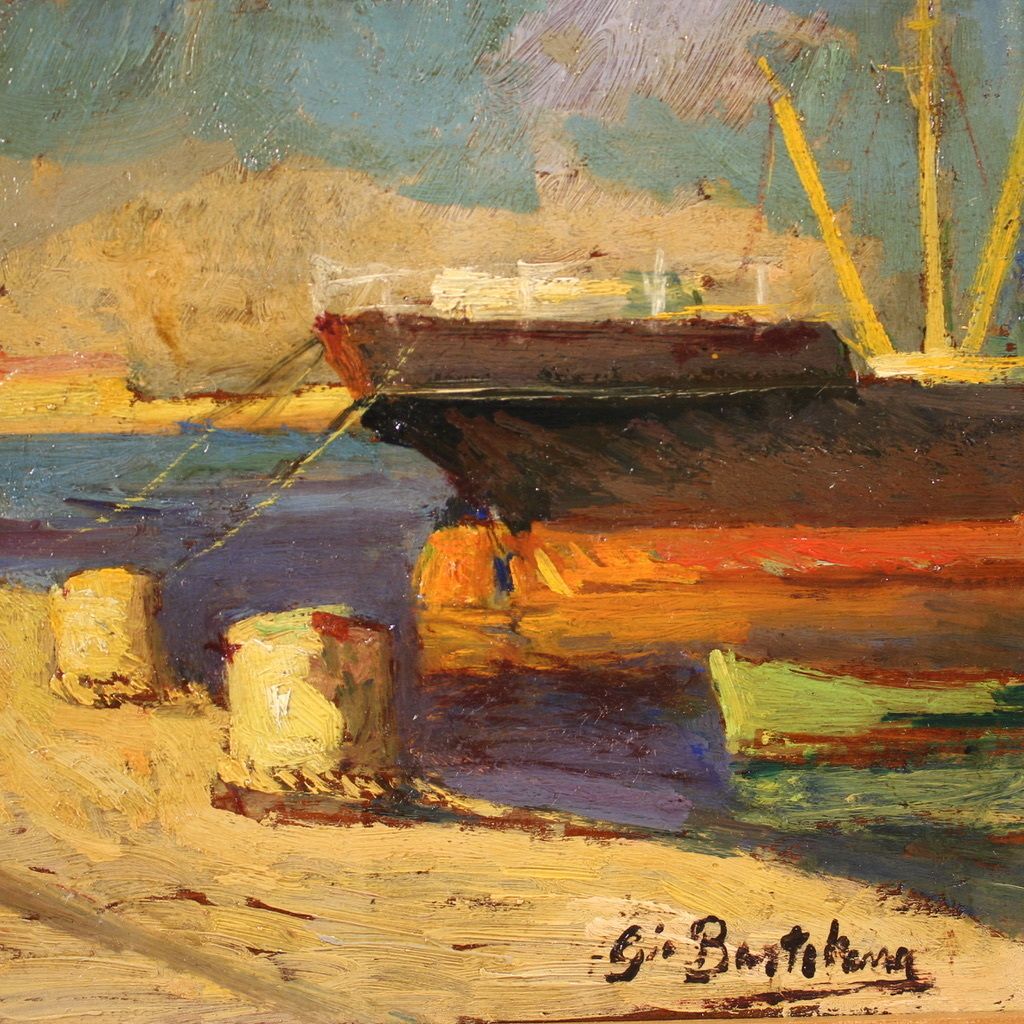 Art Painting Signed Giovanni Bartolena From The 20th Century photo