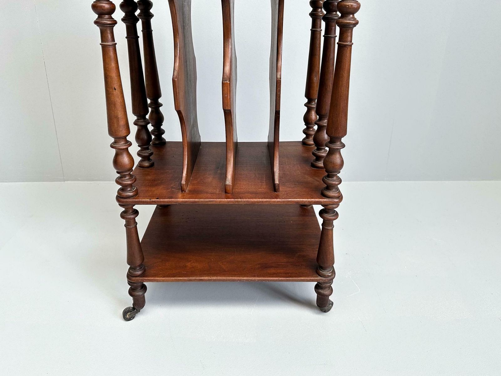Vintage Wooden Etagere On Castors, Music Stand, Whatnot photo vinterior