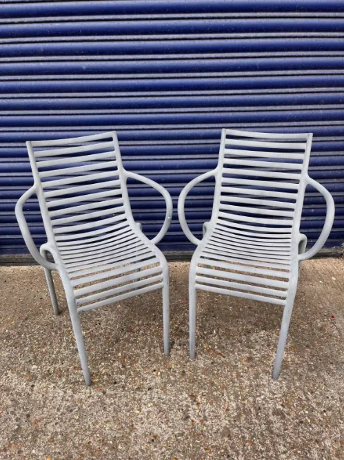 2 X Armchair Outdoor Pip E Green Collection By Philippe Starck For Driade