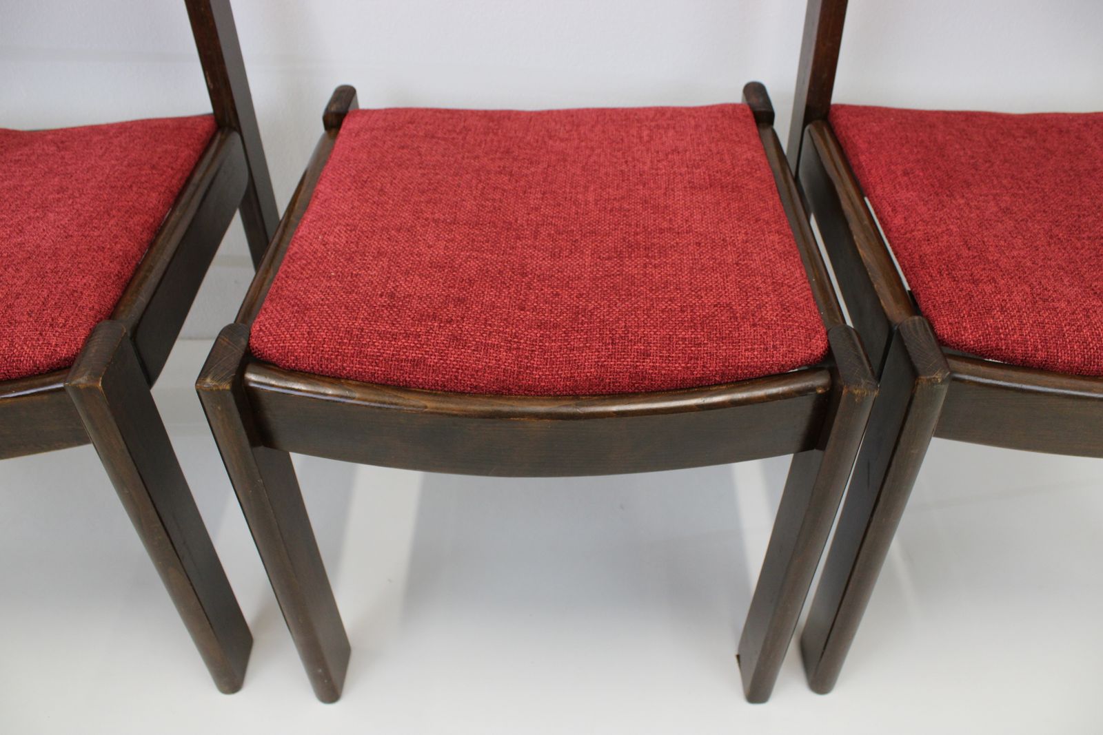 Wooden Dining Chairs/Set Of 3 Retro Chairs/Upholstered Chairs/Kitchen Chairs/Chair photo buy