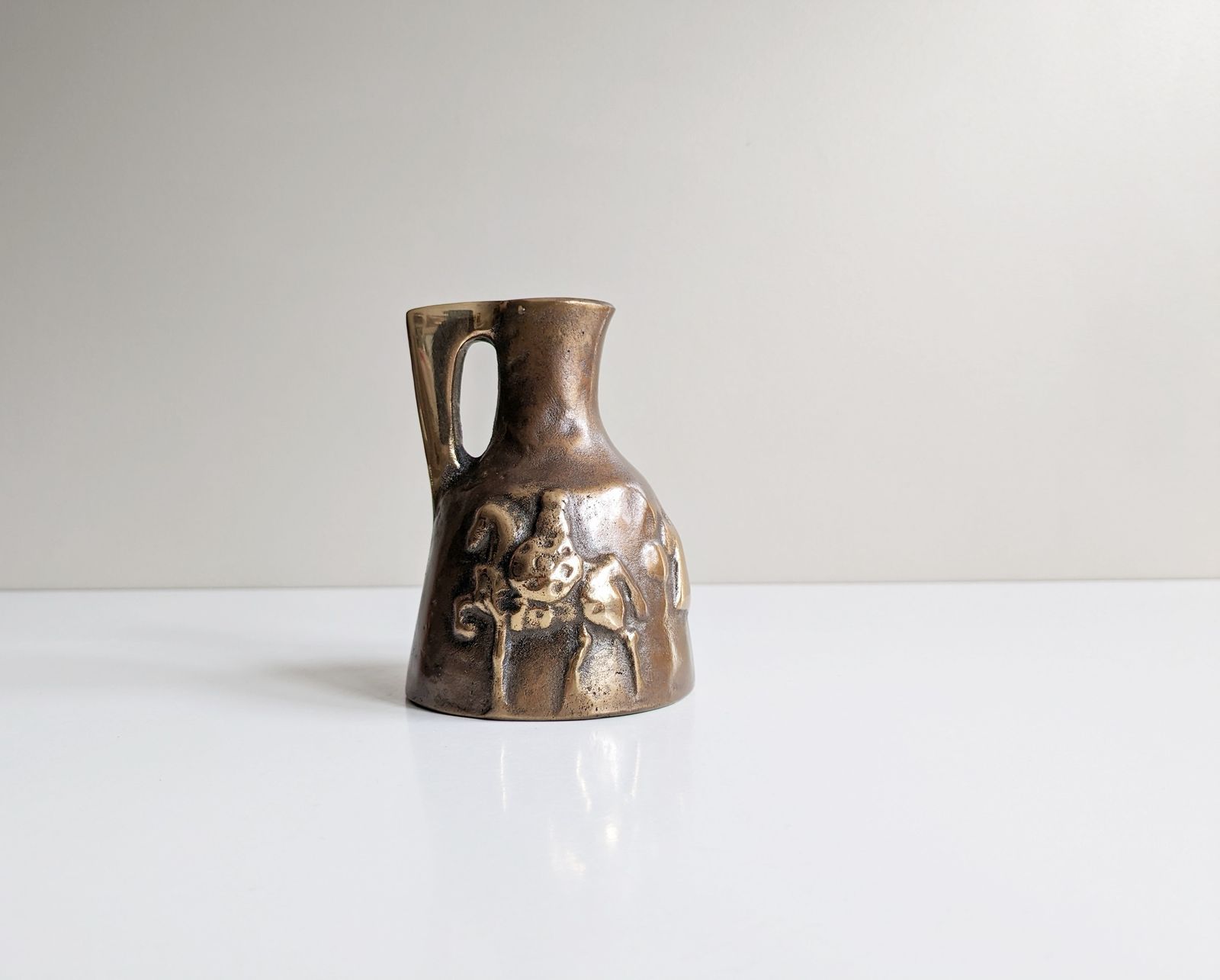 Bronze Vase In Antique Style By Horst Dalbeck photo for sale