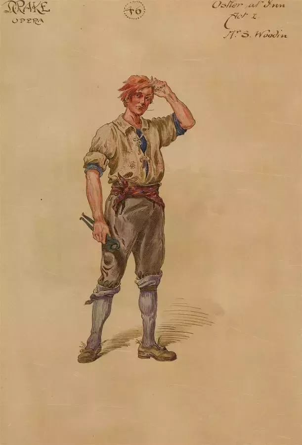 After William Charles Pitcher Ri (1858 1925)   C.1917 Watercolour, The Ostler photo for sale