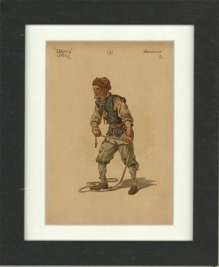 After William Charles Pitcher Ri (1858 1925)   C.1917 Watercolour, Old Seaman