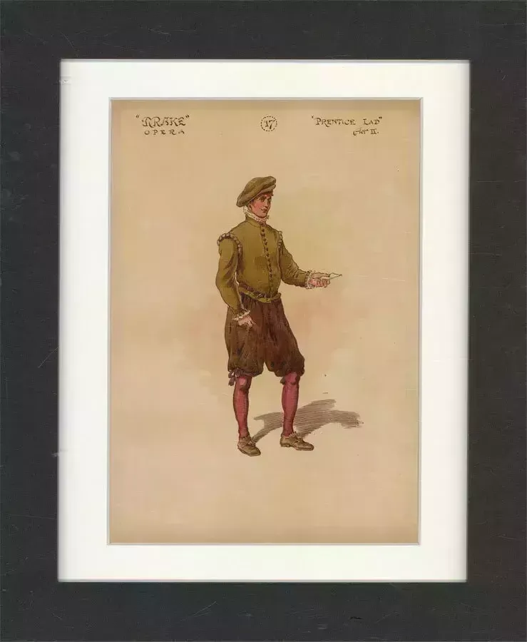 After William Charles Pitcher Ri (1858 1925)   C.1917 Watercolour, Prentice Lad photo for sale