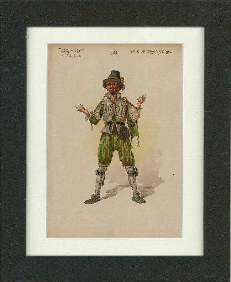 After William Charles Pitcher Ri (1858 1925)   C.1918 Watercolour, Drake's Crew