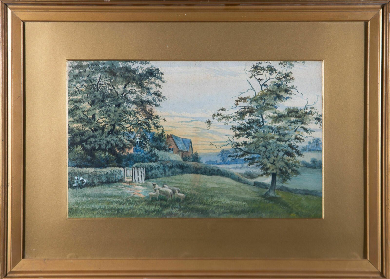 Early 20th Century Watercolour   Farm Scene, Newcastle Under Lyme