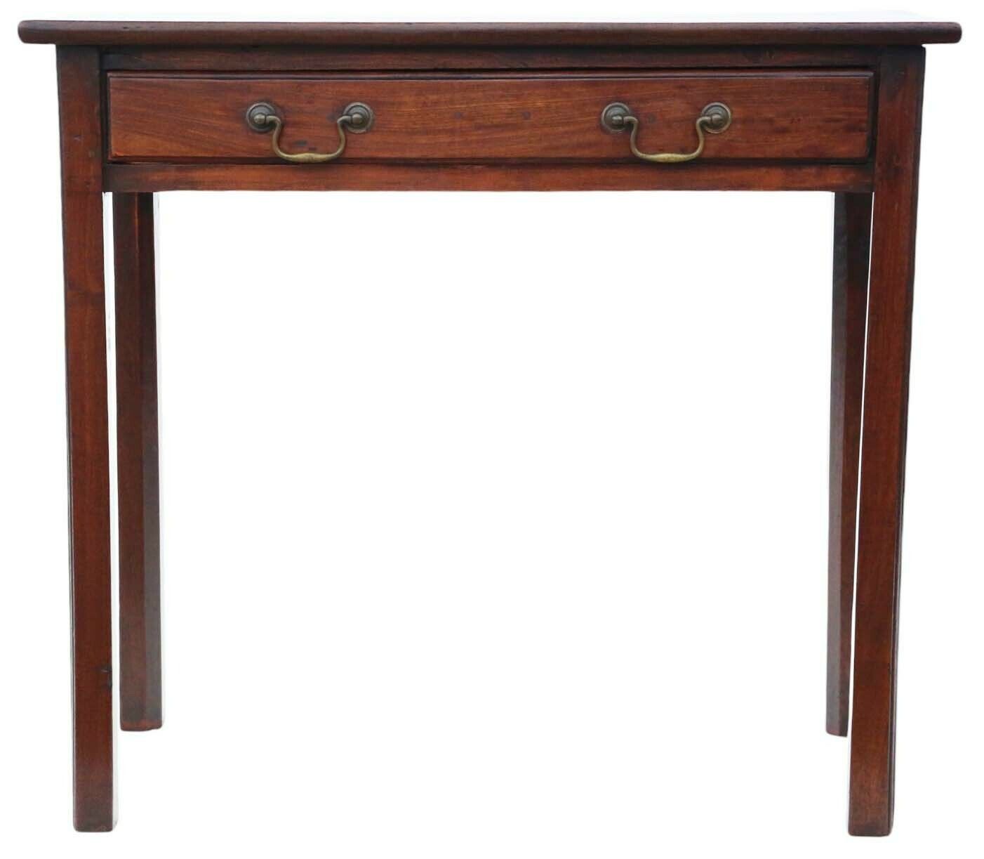 Fine Quality Antique Georgian Cuban Mahogany Writing Table   Late 18th Century Desk Side Dressing photo Furniture