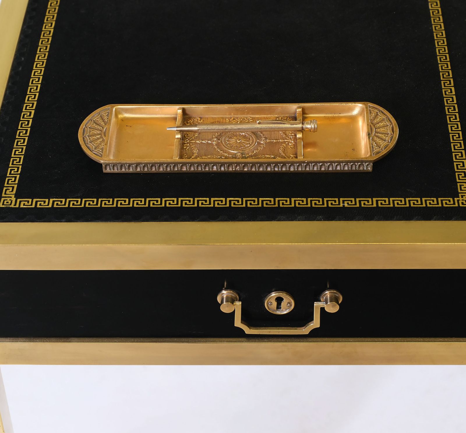 Antique Tiffany Studios Bronze Doré Pen Tray Neoclassical Taste